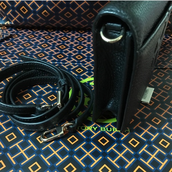 👜Tory Burch crossbody👜clutch/bombe t small/black - Picture 5 of 8